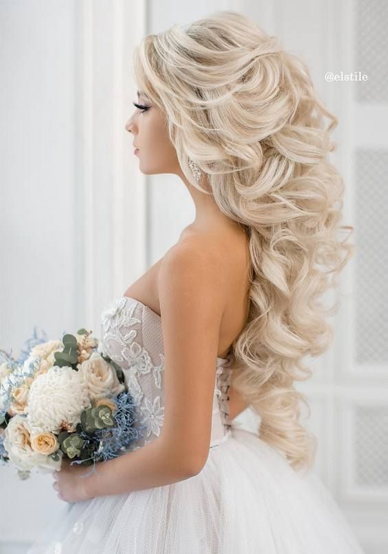 65 Long Bridesmaid Hair & Bridal Hairstyles for Wedding 2017 -   24 long style beauty
 ideas