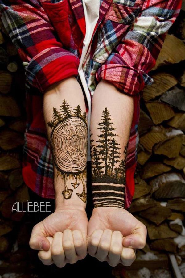 45 Inspirational Forest Tattoo Ideas -   24 old tree tattoo
 ideas