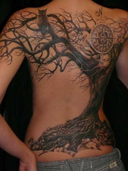 Compelling Tree Tattoos -   24 old tree tattoo
 ideas