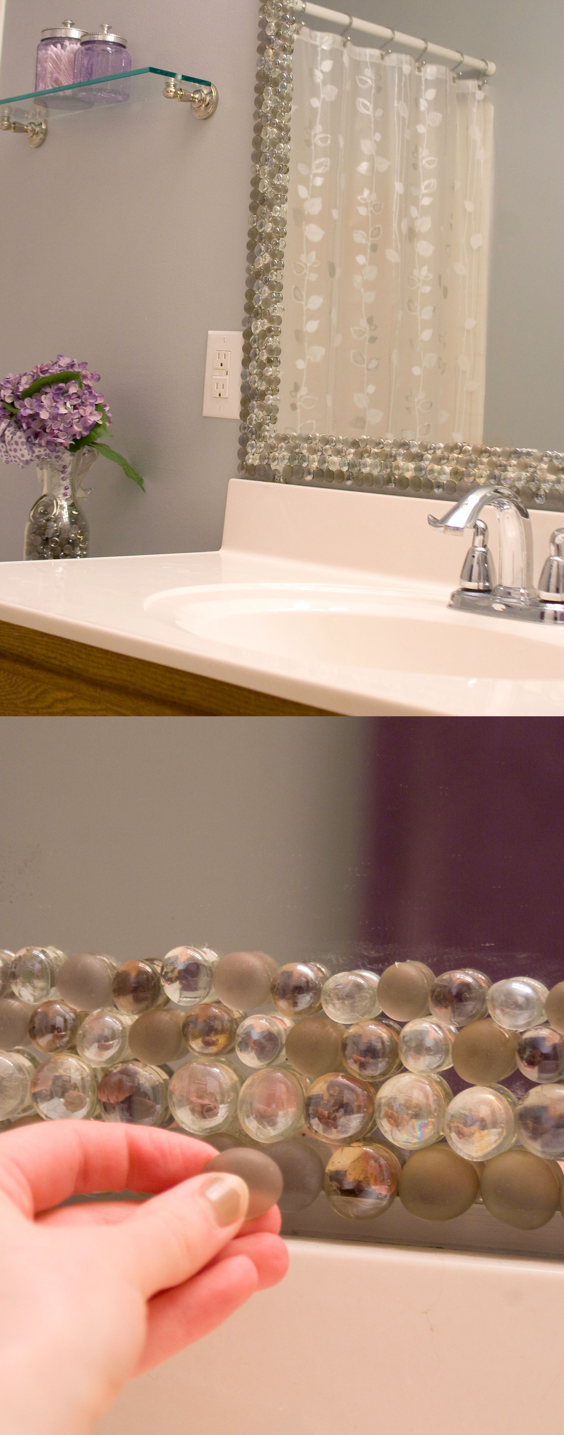Reformar espelho do banheiro - 4 id?ias BBB -   24 silver bathroom decor
 ideas
