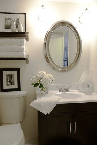 40 Stylish Small Bathroom Design Ideas -   24 silver bathroom decor
 ideas