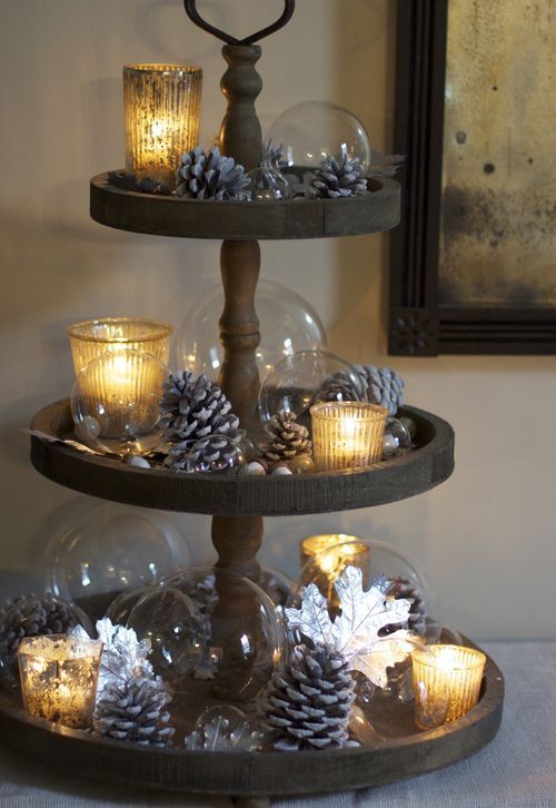 25 Cozy Winter Decorating Ideas That Aren't Red and Green -   24 winter decor lights
 ideas
