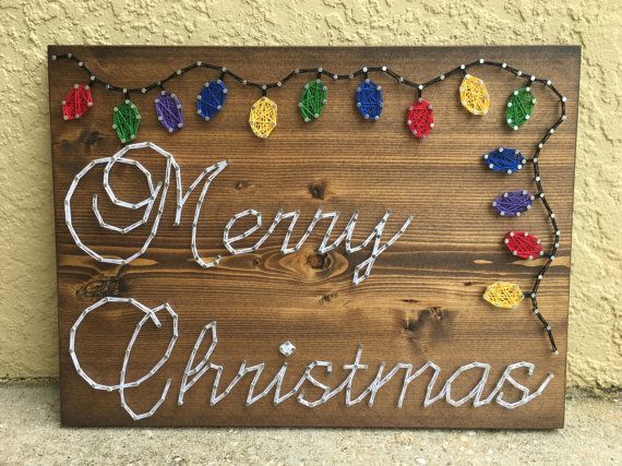 Merry Christmas String Art, Holiday Lights, Winter Decor, Christmas Present, Handmade Gift, Santa, Christmas Tree, Holiday Decor -   24 winter decor lights
 ideas