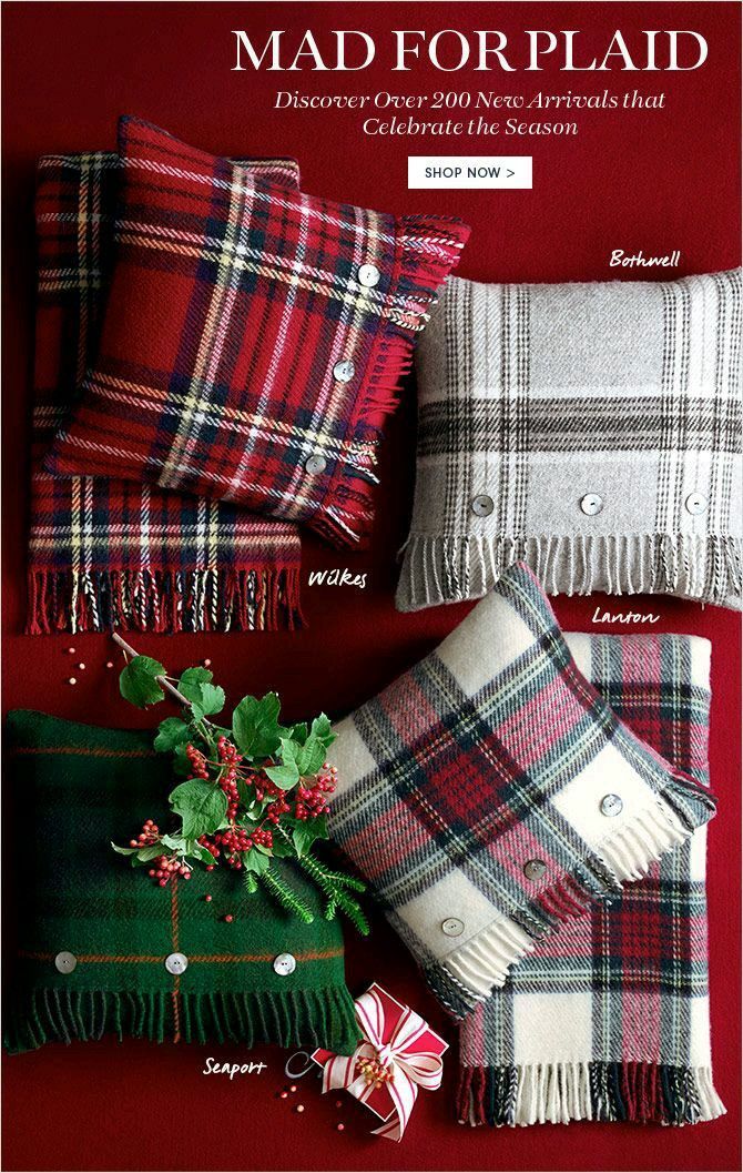 Christmas Tartan Plaid Decor / Pillows -   25 decor pillows red
 ideas