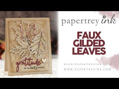 Join Laurie Schmidlin today as she shares how to create faux gilded leaves - perfect for autumn projects!Supplies: 	STAMPS:  Leaf Prints, Words to Live By: Gratitude, Text & Texture: Wood Slices 	INK:  Kraft, True Black, Versafine Black Onyx, Versamark 	PAPER:  Kraft, Scarlet Jew -   25 fall crafts yards
 ideas