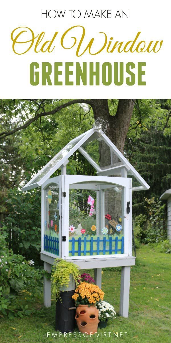 Make a Mini Greenhouse from Old House Windows -   25 garden trellis greenhouses ideas