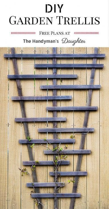 DIY Garden Trellis with Free Plans -   25 garden trellis winter
 ideas