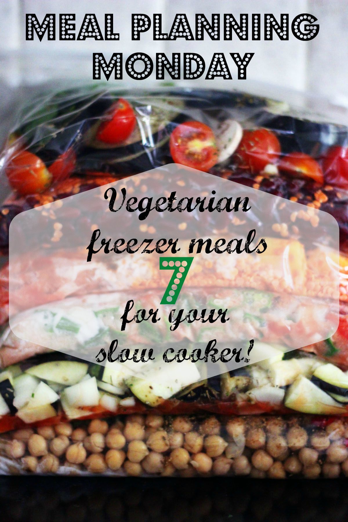 Meal Planning Monday - a week of vegetarian slow cooker meals for your freezer -   18 vegetarian recipes freezer
 ideas