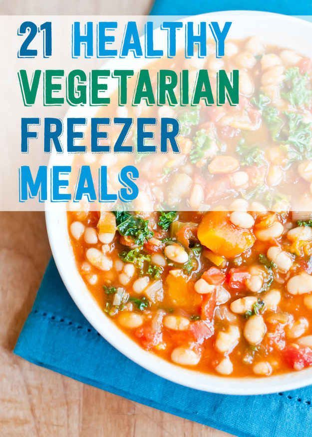 21 Healthy And Delicious Freezer Meals With No Meat -   18 vegetarian recipes freezer
 ideas