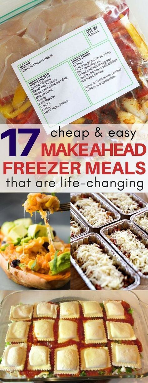 17 Make Ahead Freezer Meals That Are Life-Changing -   18 vegetarian recipes freezer
 ideas