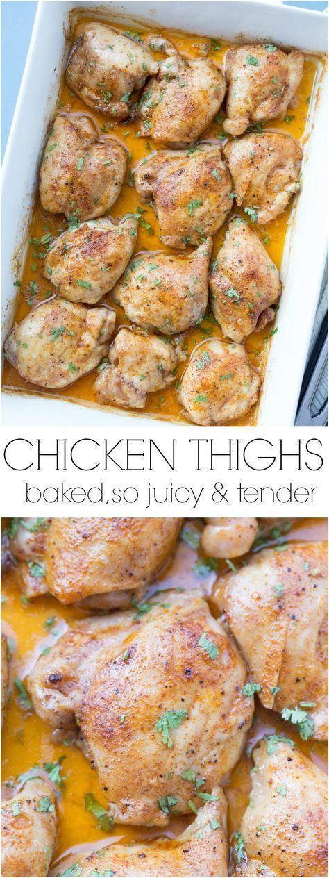 Amazing recipe for baked chicken thighs. -   21 chicken recipes thighs
 ideas