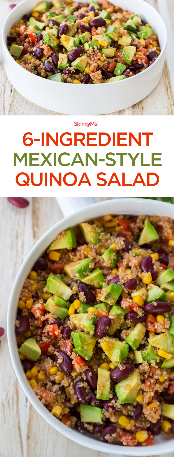 6-Ingredient Mexican-Style Quinoa Salad -   21 clean quinoa recipes
 ideas
