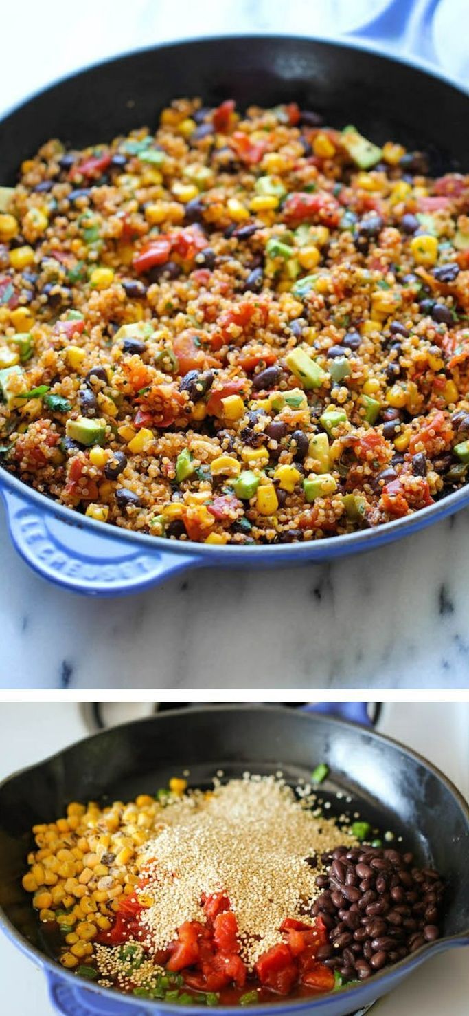 One Pan Mexican Quinoa -   21 clean quinoa recipes
 ideas