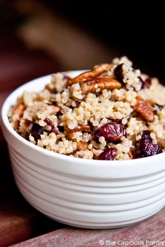Clean Eating Cranberry Pecan Quinoa -   21 clean quinoa recipes
 ideas