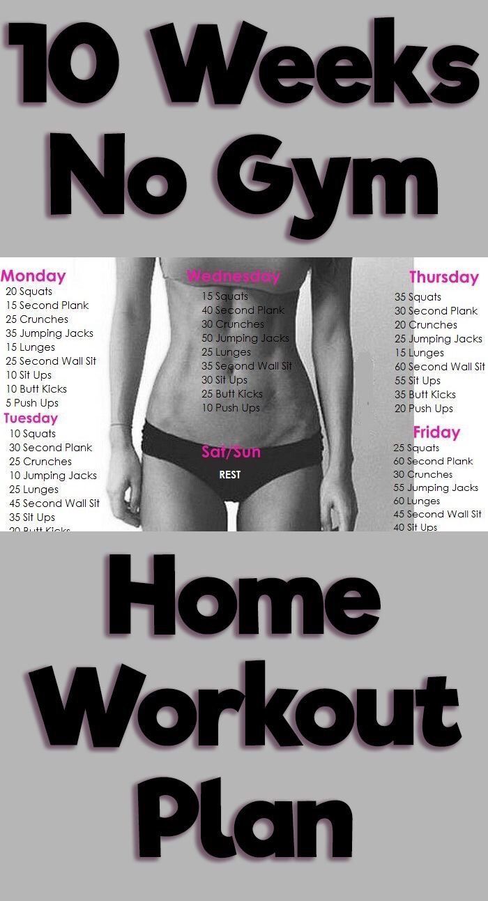 10 Week No Gym Home Workout Plan -   21 healthy fitness diet
 ideas
