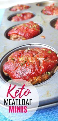The Best Keto Meatloaf Minis with Low Carb Ketchup -   21 keto recipes meatballs
 ideas