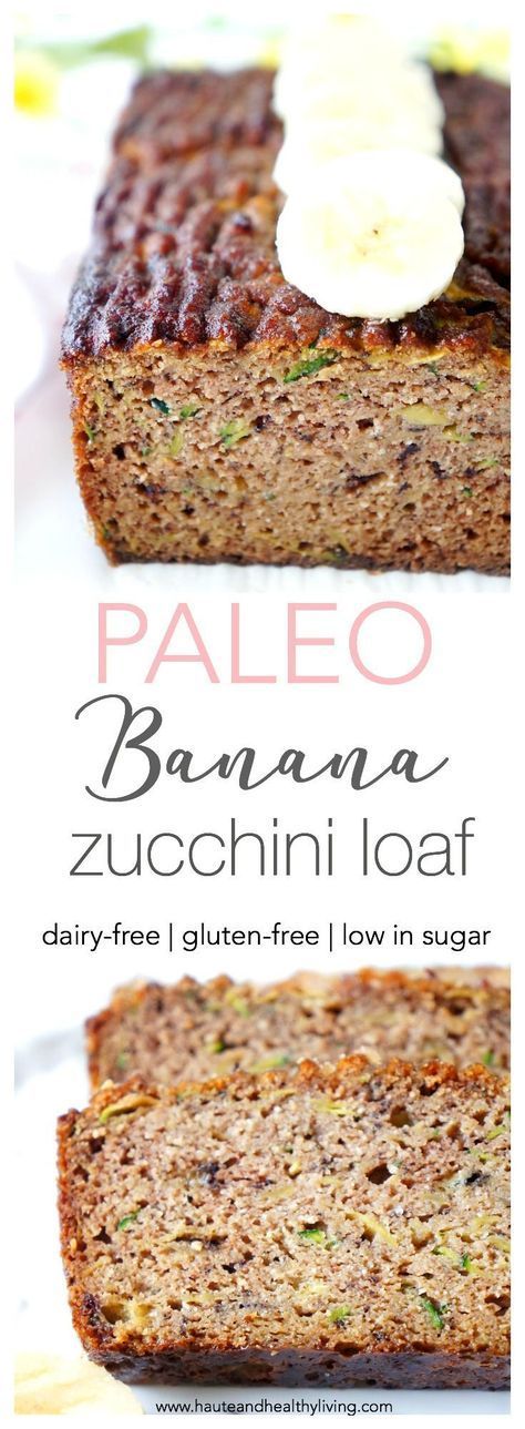 Flourless Banana Zucchini Loaf -   21 paleo recipes baking
 ideas