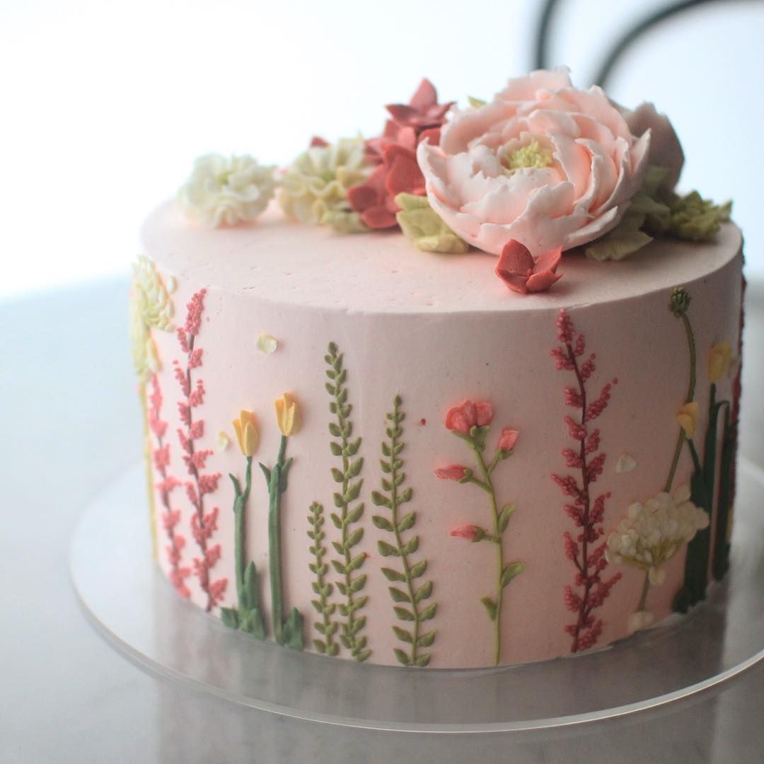 The Latest Cake Trend is Unbelievably Stunning -   22 cake decor buttercream
 ideas