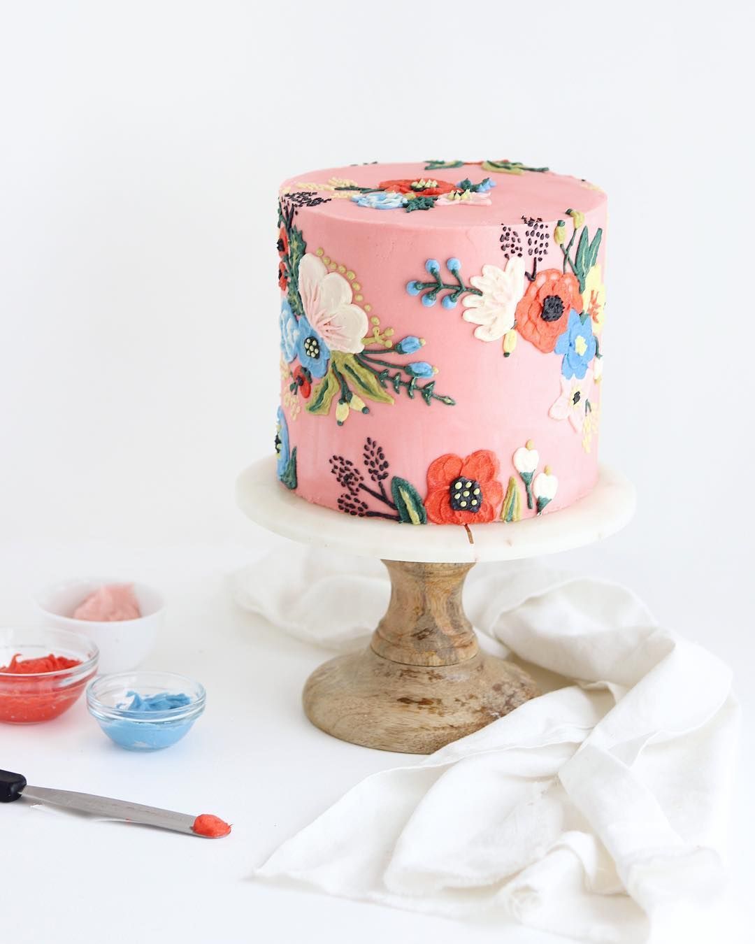 Amazing modern floral cake decoration -   22 cake decor buttercream
 ideas