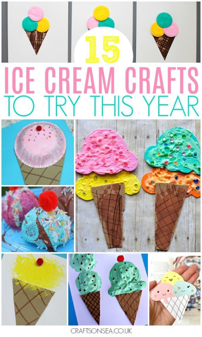 15 Ice Cream Crafts for Kids -   22 cute crafts creative
 ideas