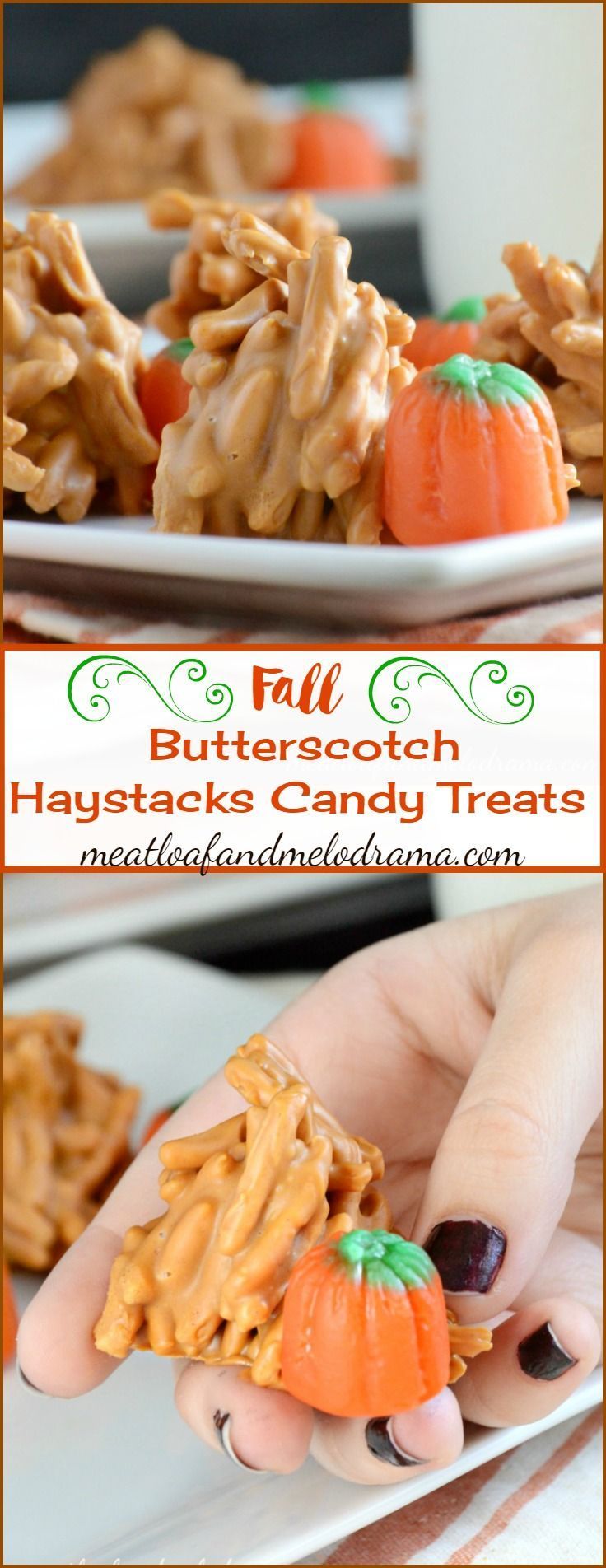 Butterscotch Haystacks Candy Treats are quick and easy to make and perfect for fall!l -   22 cute fall recipes
 ideas