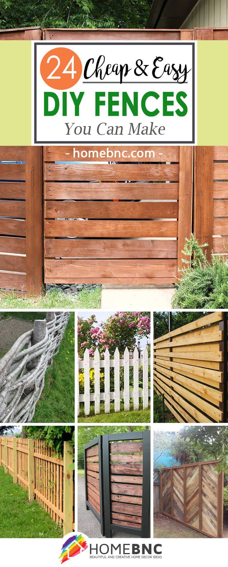 24 Unique Do it Yourself Fences That Will Define Your Yard -   22 garden decor fence
 ideas