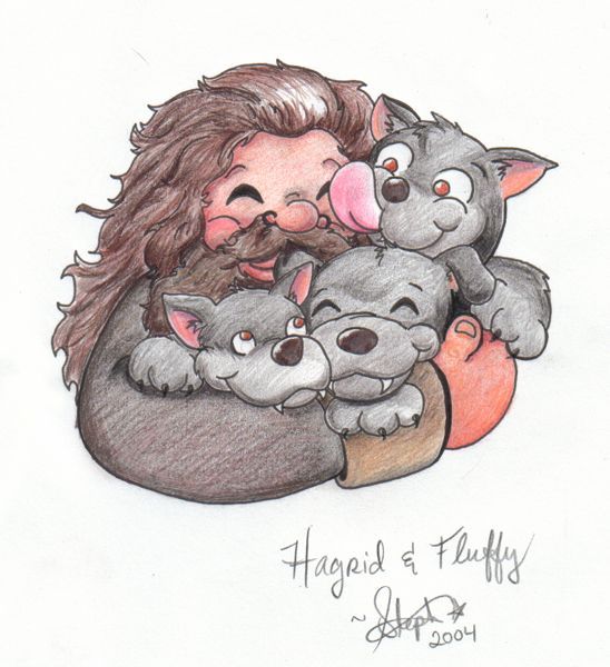 HP fanart - Hagrid and Fluffy by *webmyrcury -   22 harry potter fanart
 ideas