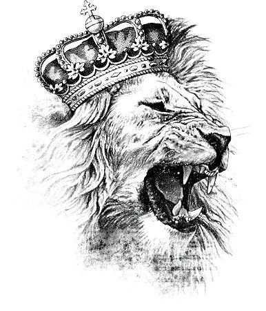 tattoo design - crowned lion - royalty, fierce, family, loyal, strength, wisdom -   22 lion tattoo crown
 ideas
