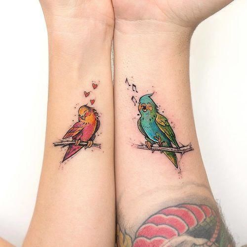 30 Couple tattoos you won't ever regret -   22 little couple tattoo
 ideas