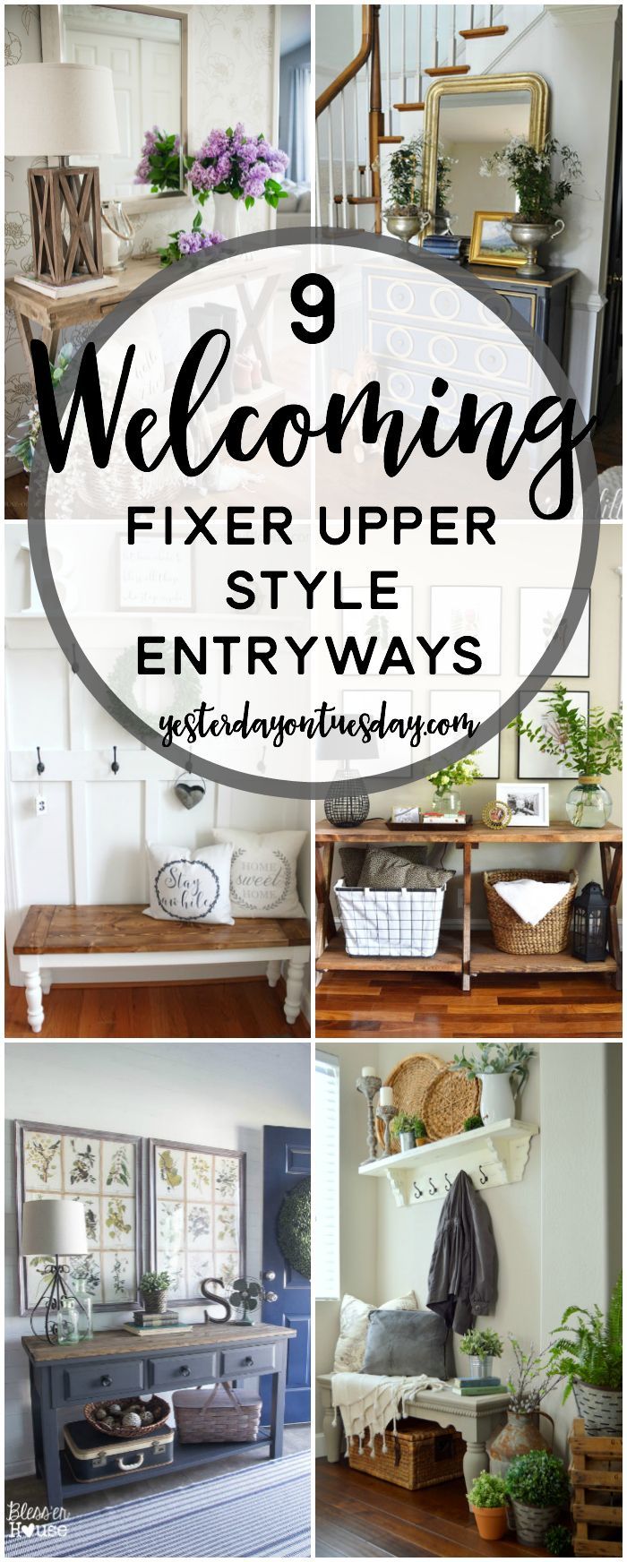 9 Cozy Fixer Upper Style Entryways -   23 country style fixer upper
 ideas