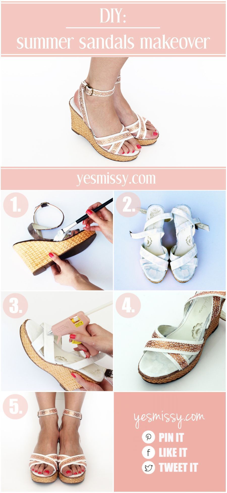 DIY Summer Sandals Makeover #diysandalsmakeover -   23 diy summer sandals
 ideas