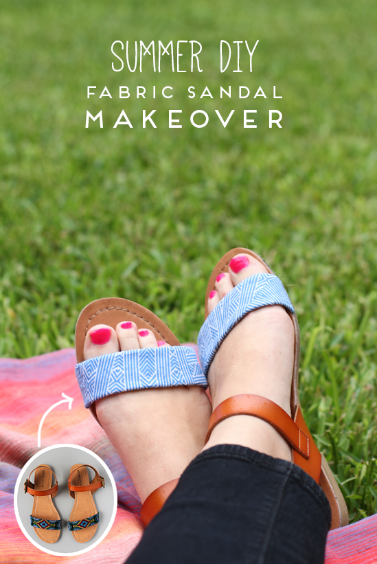 Make This: DIY Fabric Sandal Makeover -   23 diy summer sandals
 ideas