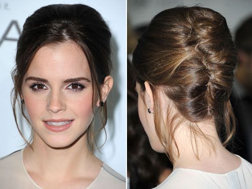41 Pretty Celeb-Inspired Hairstyles That You Can Totally Rock for The Holidays -   23 emma watson updo
 ideas