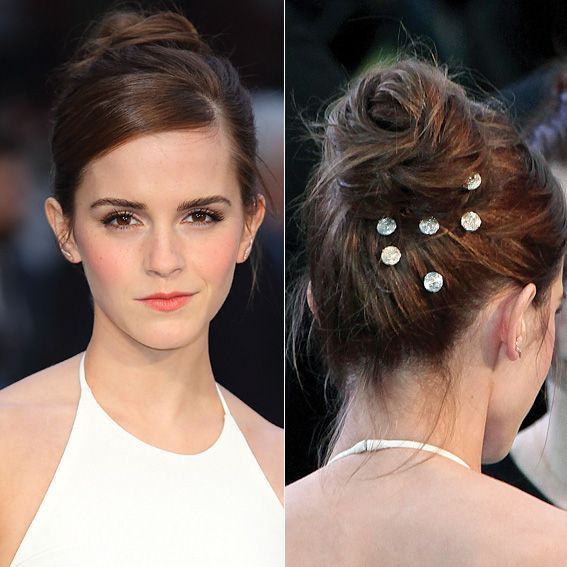 15 Celebrity-Inspired Ways to Wear Your Hair for Prom -   23 emma watson updo
 ideas