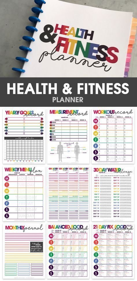 Health & Fitness Planner to Track Your Fitness Goals -   23 fitness journal shape
 ideas