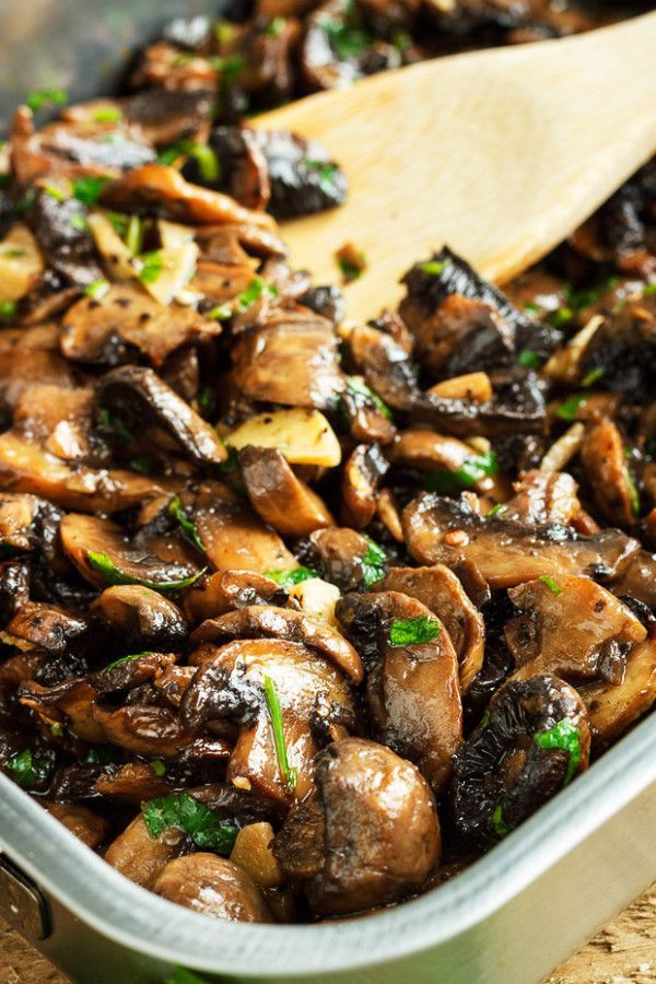 Baked Garlic Parsley Mushrooms -   23 fresh mushroom recipes
 ideas