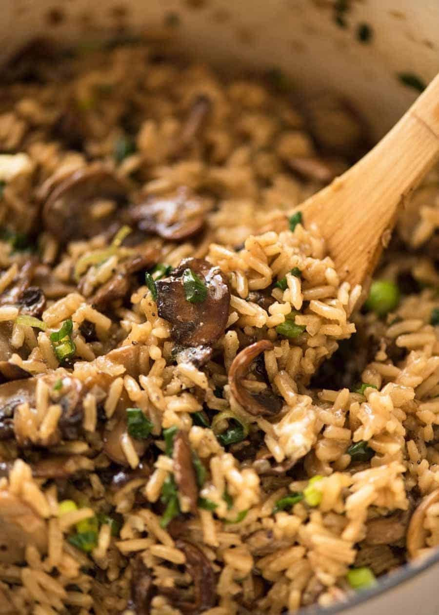 Mushroom Rice -   23 fresh mushroom recipes
 ideas