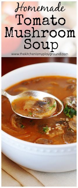 Homemade Tomato-Mushroom Soup -   23 fresh mushroom recipes
 ideas