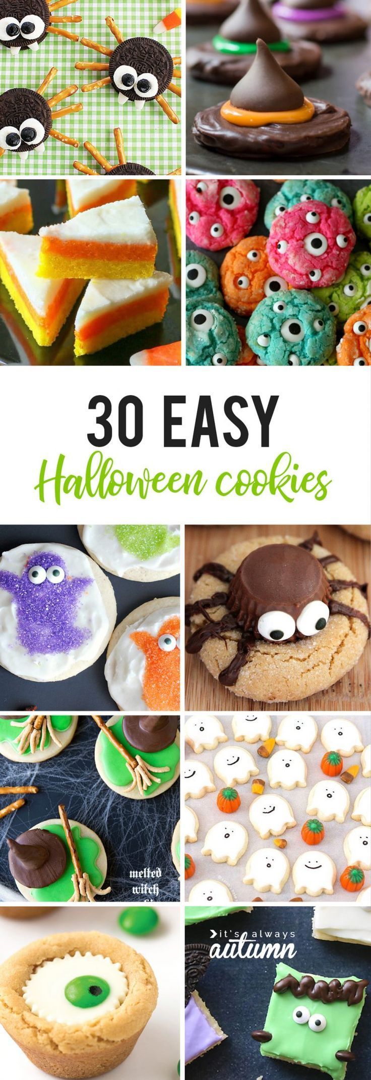 the Mega List of Easy Halloween Cookies -   23 halloween cookie recipes
 ideas