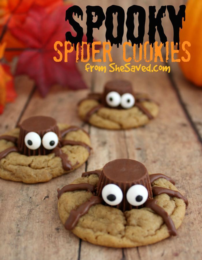 Halloween Treat: Spooky Spider Cookies -   23 halloween cookie recipes
 ideas