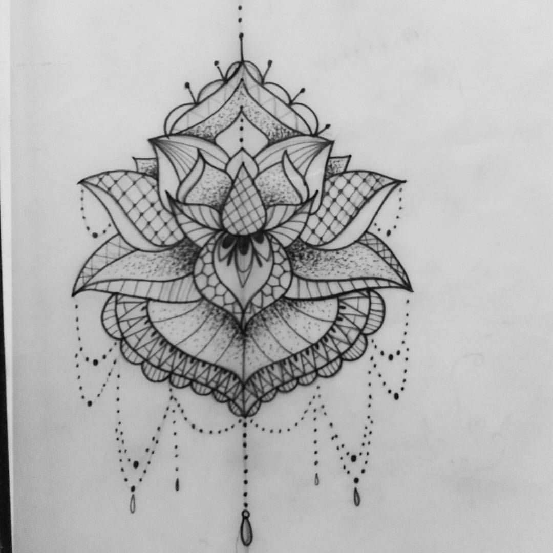 23 lace lotus tattoo
 ideas