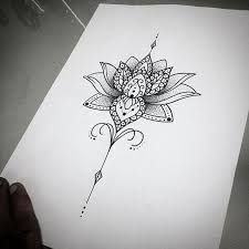Image result for unalome lotus flower meaning -   23 lace lotus tattoo
 ideas