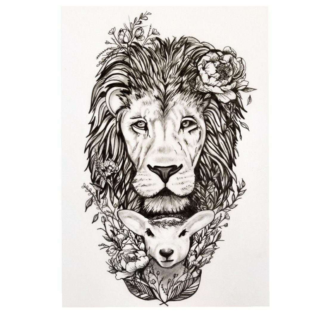 Pen and Ink Tattoo design of 