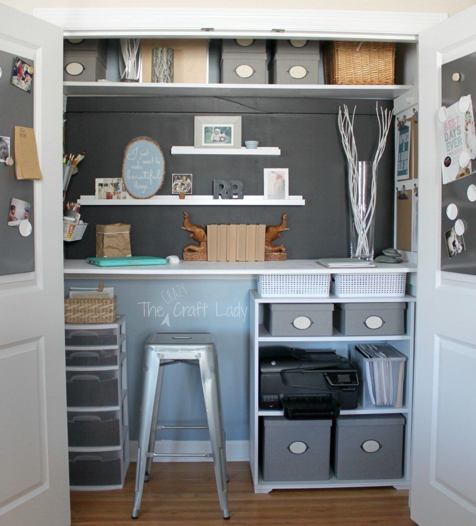 Cool Ideas to Fit A Home Office in Your Small Space -   23 office fitness
 ideas