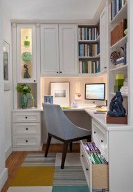 20 Home Office Design Ideas for Small Spaces -   23 office fitness
 ideas