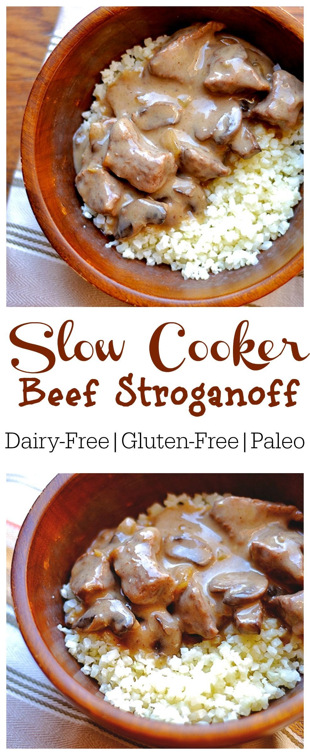 Slow Cooker Beef Stroganoff (Paleo, Dairy-Free, Whole 30) -   23 whole 30 crockpot
 ideas