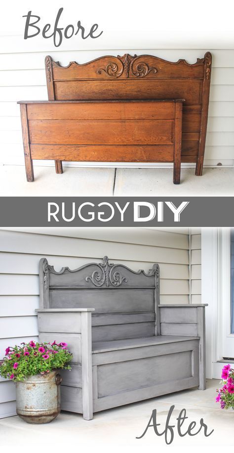 Headboard Bench More #ad -   24 diy bench with storage
 ideas