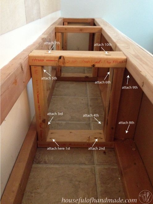 Dining Room Built in Bench With Storage -   24 diy bench with storage
 ideas
