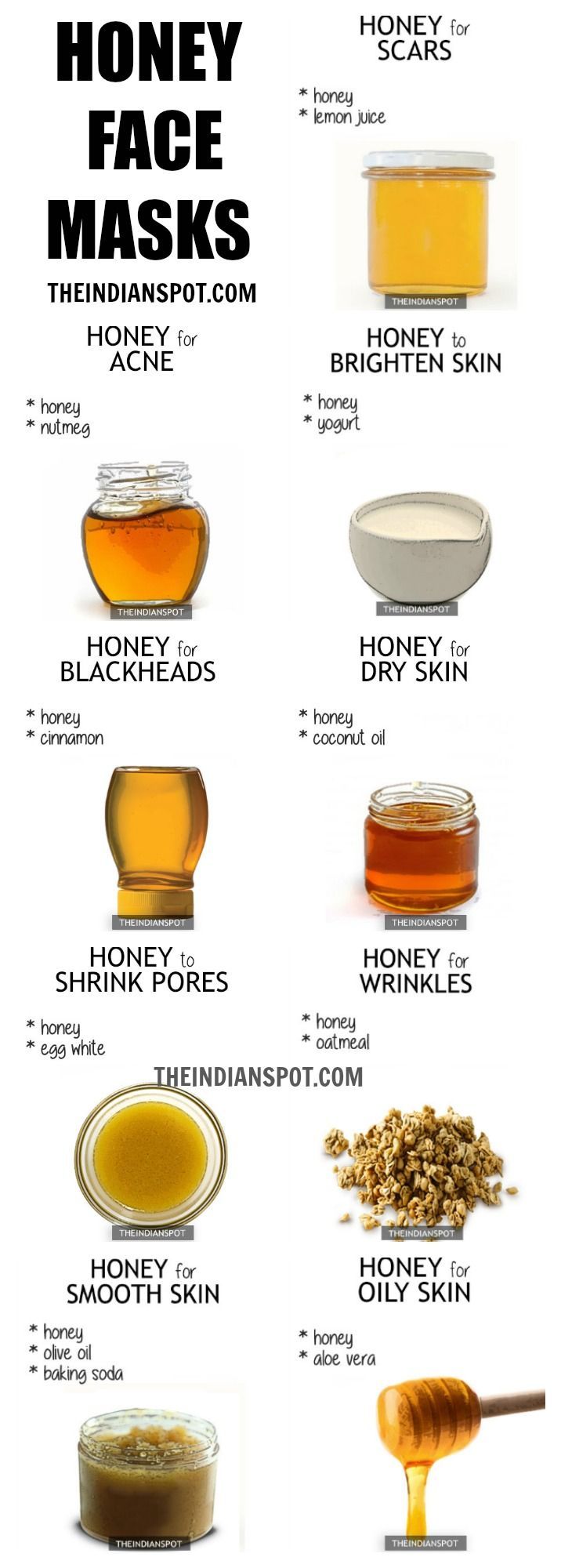 10 Simple Honey Face Masks for every skin problems -   24 diy face mask
 ideas