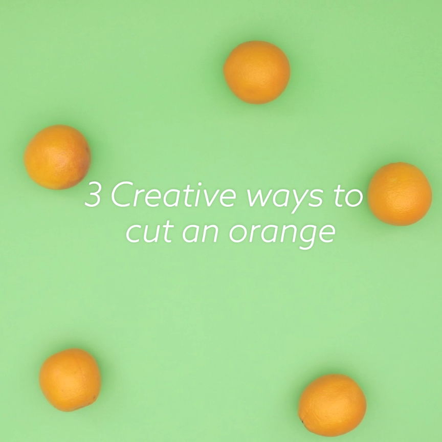 Watch this food DIY video to learn 3 creative ways to cut an orange the right way. -   24 diy food lunch
 ideas